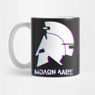 Molon Labe - Aesthetic Glitch Vaporwave Mug